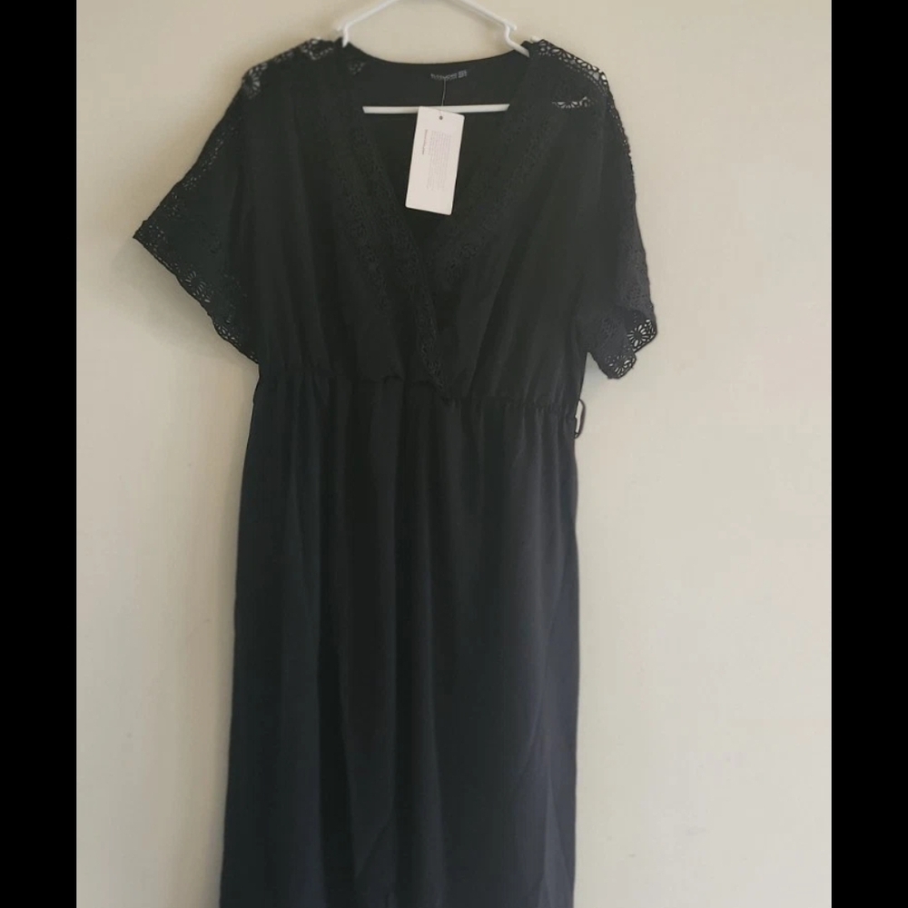 BloomChic Black Lace Swim Coverup